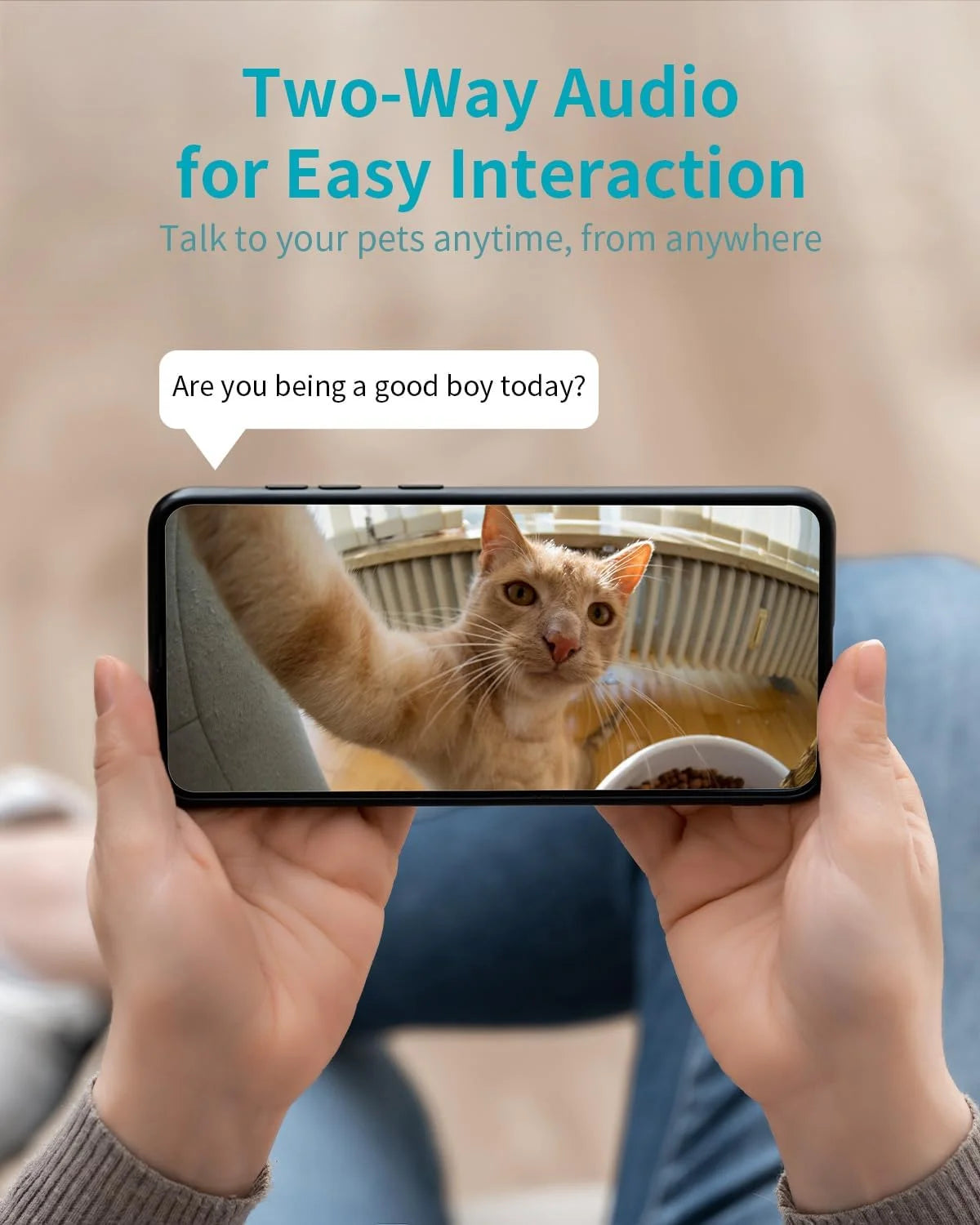 2.5K Pet Camera 5G&2.4G Wifi Dog/Cat/Nanny Cam & Baby Monitor, 360° Indoor Camera for Home Security with Phone App & Speaker, Motion Tracking, Free AI Detection, Night Vision, Sd/Cloud Storage