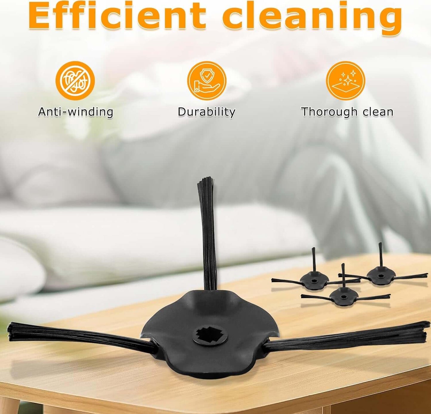 8 Pack Side Brushes Replacement for Shark Matrix Robot Vacuum RV2310, RV2310AE,