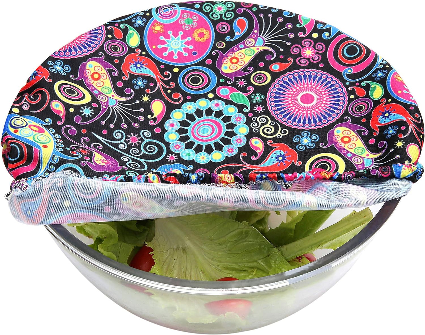 Elastic Reusable Bowl Covers for Bread Proofing, Fabric Cloth Sourdough Bowl Covers for Proofing - Set of 3, Bloom