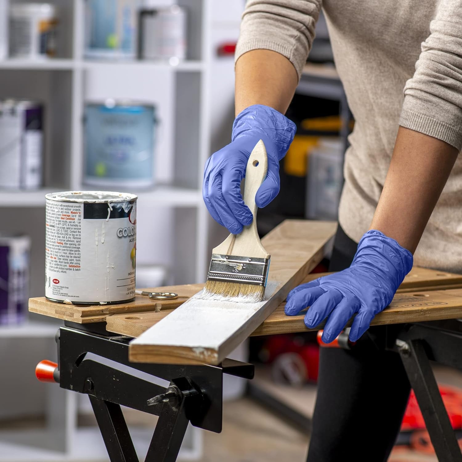 Blue Nitrile Gloves, Disposable Gloves – 4 Mil, Latex & Rubber Free, Non-Sterile Powder-Free (Formerly Comfy Package)