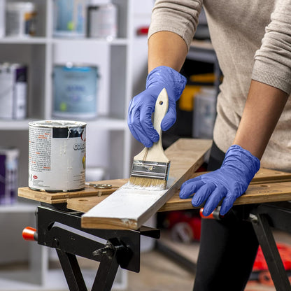 Blue Nitrile Gloves, Disposable Gloves – 4 Mil, Latex & Rubber Free, Non-Sterile Powder-Free (Formerly Comfy Package)