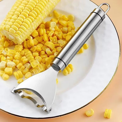 stainless steel corn stripper Corn Stripper Stainless Steel Manual Corn Planer Cob Stripper Reusable Corn Peeler Thresher Kitchen Fruit Vegetable Gadget Tool