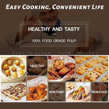 Air Fryer Parchment Paper Liners, 100 Pcs Disposable Papers Liner for 2-3QT Air Fryer Baking, 7 Inch Safe and Non-Stick Unbleache Steamer Liner for Microwave, Oven, Steaming Basket