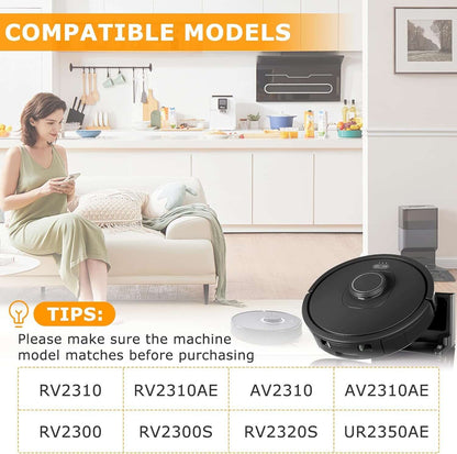 8 Pack Side Brushes Replacement for Shark Matrix Robot Vacuum RV2310, RV2310AE,