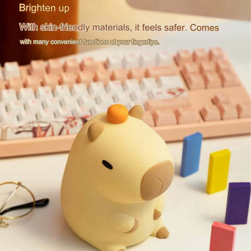 cute capybara night light Battery Dimming Sleep Night Lamp for Children'S Room Decor