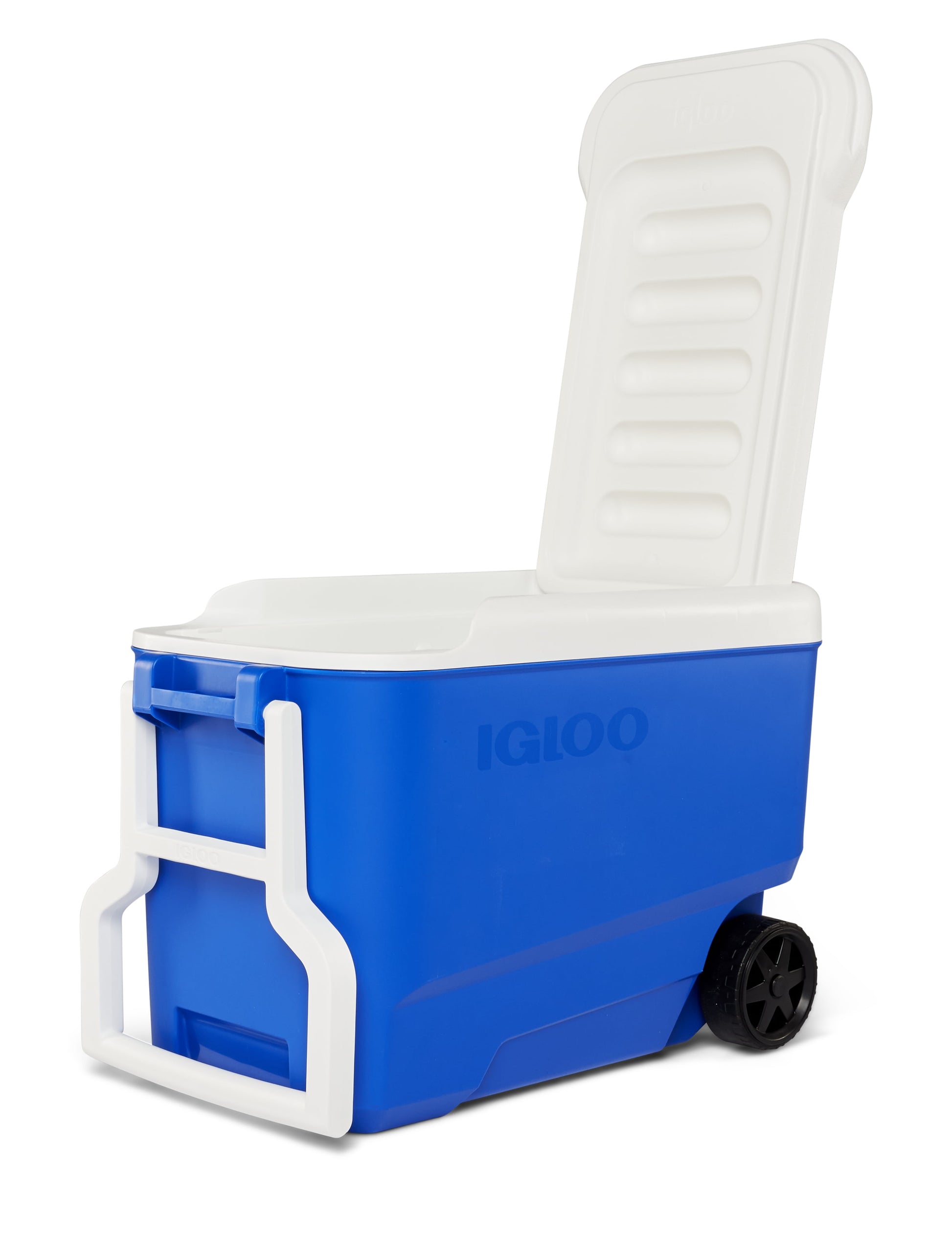 38 QT Wheelie Cool Hard Sided Cooler with Wheels, Blue