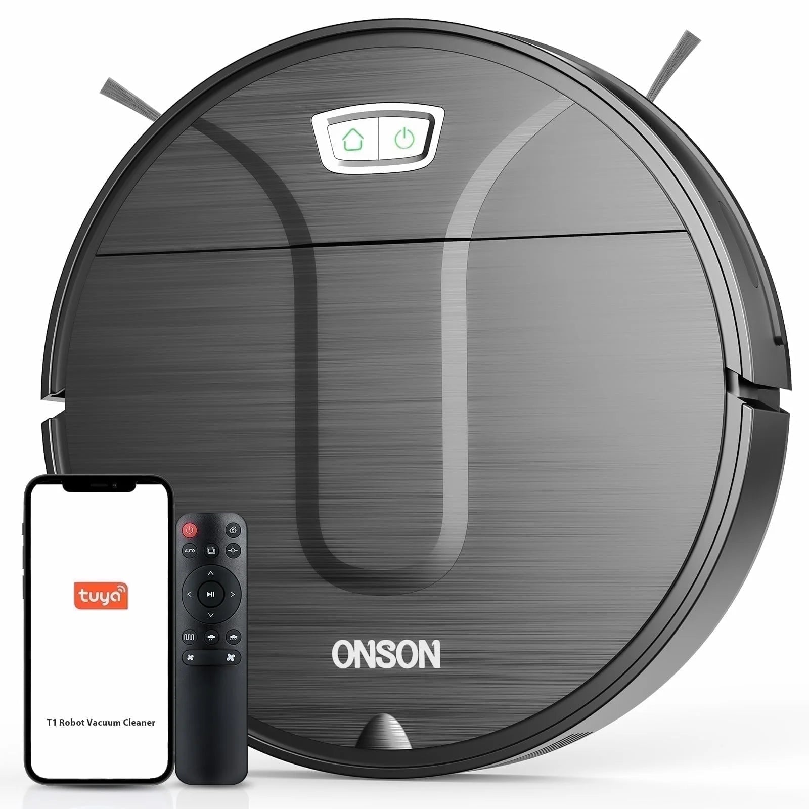 Robot Vacuum Cleaner, 3500Pa Vacuum Cleaner with Schedule, App//Wi-Fi/Alexa, Slim, Ideal for Hard Floor, Pet Hair