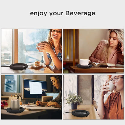 Coffee Mug Warmer for Coffee Tea, Coffee Cup Warmer for Desk, Auto Shut Off, 3 Temp up to 75℃, Touch Switch, LED Display Warmer Plate for Coffee Tea Water Milk -Coffee Gift (No Cup)