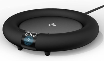 Coffee Mug Warmer for Coffee Tea, Coffee Cup Warmer for Desk, Auto Shut Off, 3 Temp up to 75℃, Touch Switch, LED Display Warmer Plate for Coffee Tea Water Milk -Coffee Gift (No Cup)