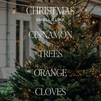 Christmas Candle | Christmas Tree, Apple Cider, and Cinnamon, Winter Holiday Scented Soy Candles for Home | 9Oz Amber Jar, 40 Hour Burn Time, Made in the USA