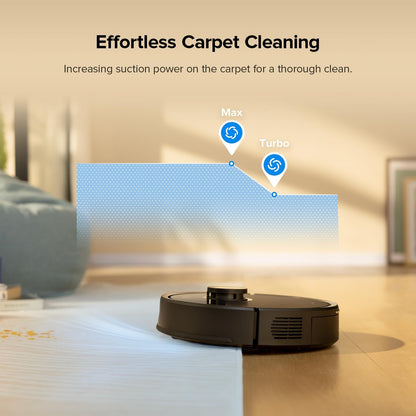 Q7 M5+ robot vacuum mop Upgrade Your Cleaning Routine with the Q7 M5+ Robot Vacuum and Mop - 7-9 Weeks Self-Emptying, 10000Pa Suction Power, Dual Anti-Tangle Design for Effortless Pet Hair Removal, and Smart Navigation Control in Sleek Black