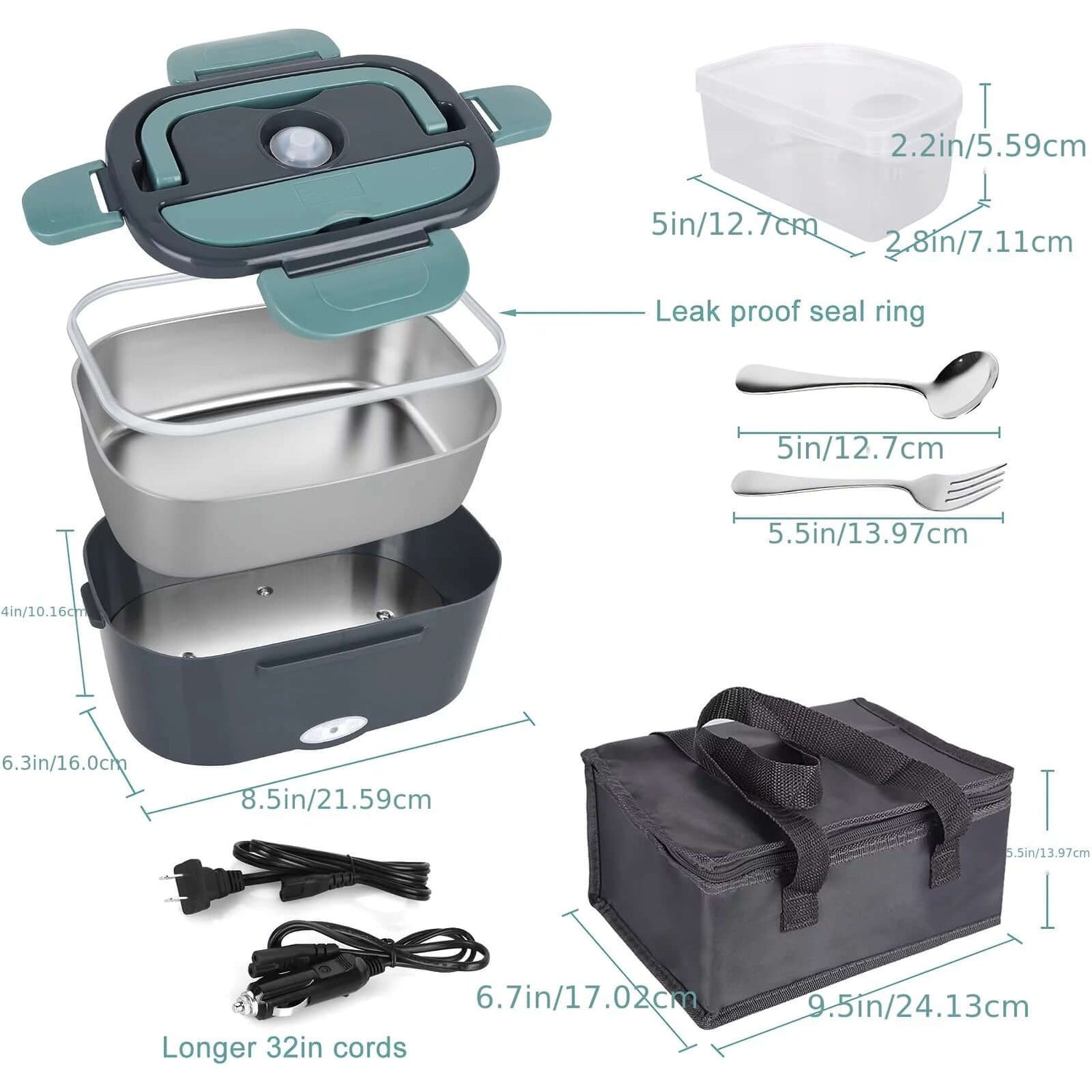 Revolutionary 3-In-1 Electric Lunch Box: Your Portable Food Warmer for Car & Home