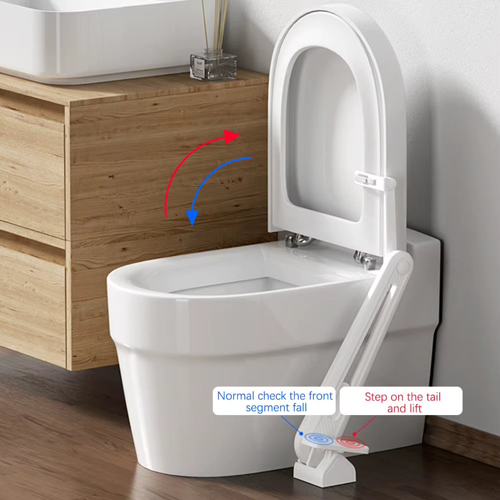 foot pedal toilet lid lifter Foot Pedal Toilet Seats Lid Lifter Anti-Dirty Foot-Operated Toilet Seat Lid Holder Toilet Lid Lift Tool Bathroom Accessories