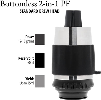 Espresso Maker - Classic with Pressure Kit: Manual Lever Espresso Machine with Stainless Steel Tamper, Pressure Gauge and Carrying Case