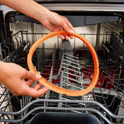 4 Pack 6Qt Silicone Sealing Ring for Instant Pot, Replacement Seal Gasket for Instant Pot 6 Quart Model, Fits Duo 6 Quart, Lux 6 Quart, Duo plus 6 Quart, Ultra 6 Quart, Nova 6 Quart