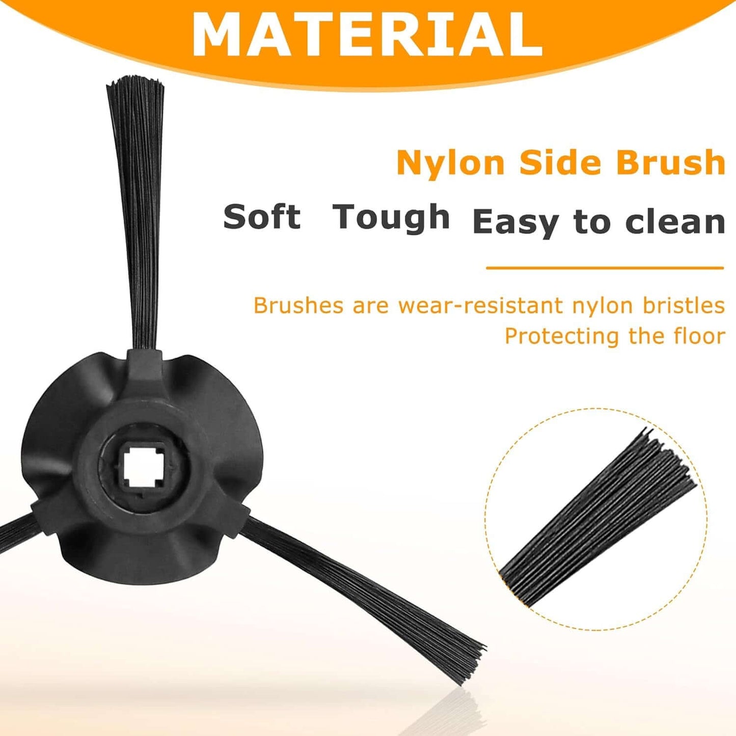 8 Pack Side Brushes Replacement for Shark Matrix Robot Vacuum RV2310, RV2310AE,