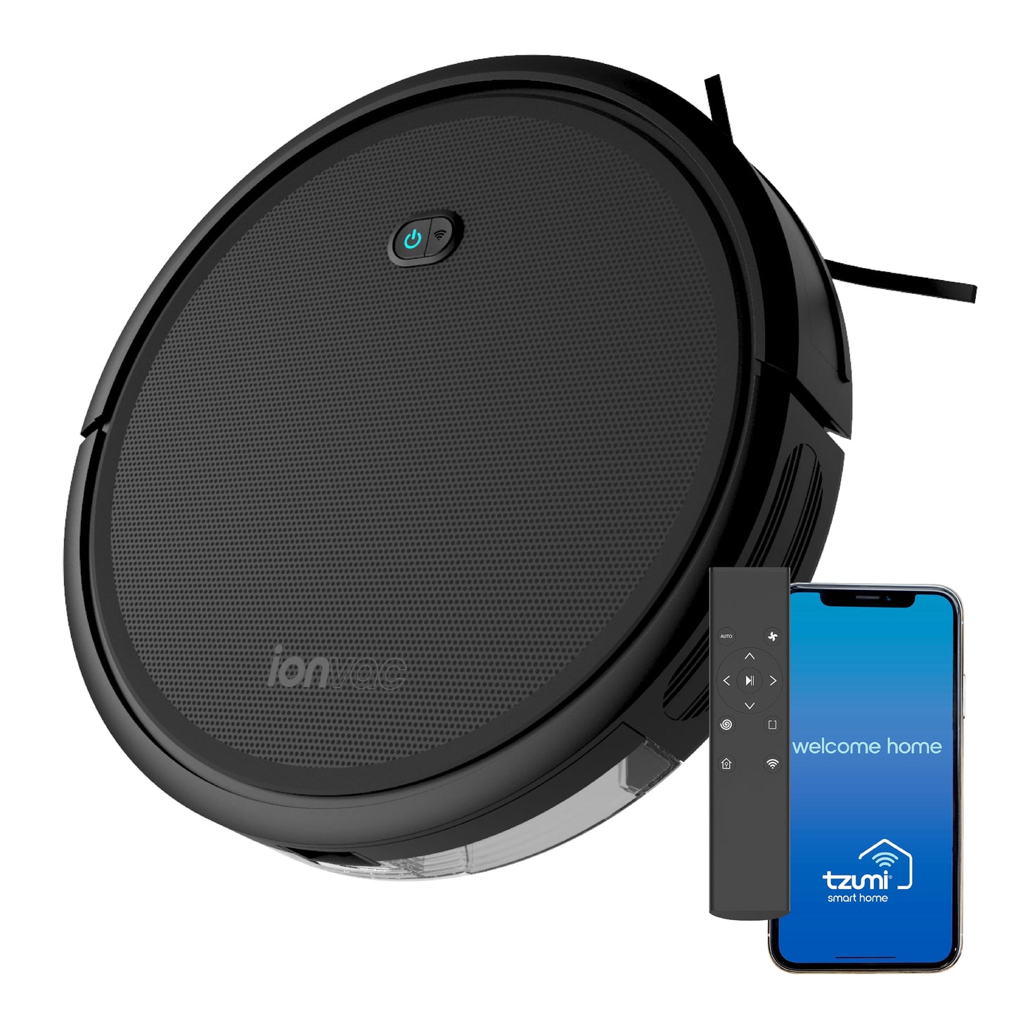Smartclean 2000 Robovac, Multi-Surface Pet-Friendly Smart Mapping Robot Vacuum Cleaner with Wi-Fi and App/Remote Control, Model #7687