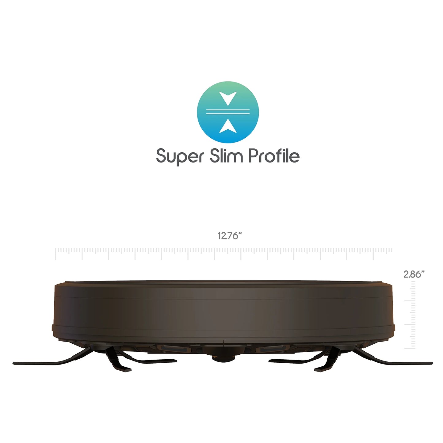 Smartclean 2000 Robovac, Multi-Surface Pet-Friendly Smart Mapping Robot Vacuum Cleaner with Wi-Fi and App/Remote Control, Model #7687