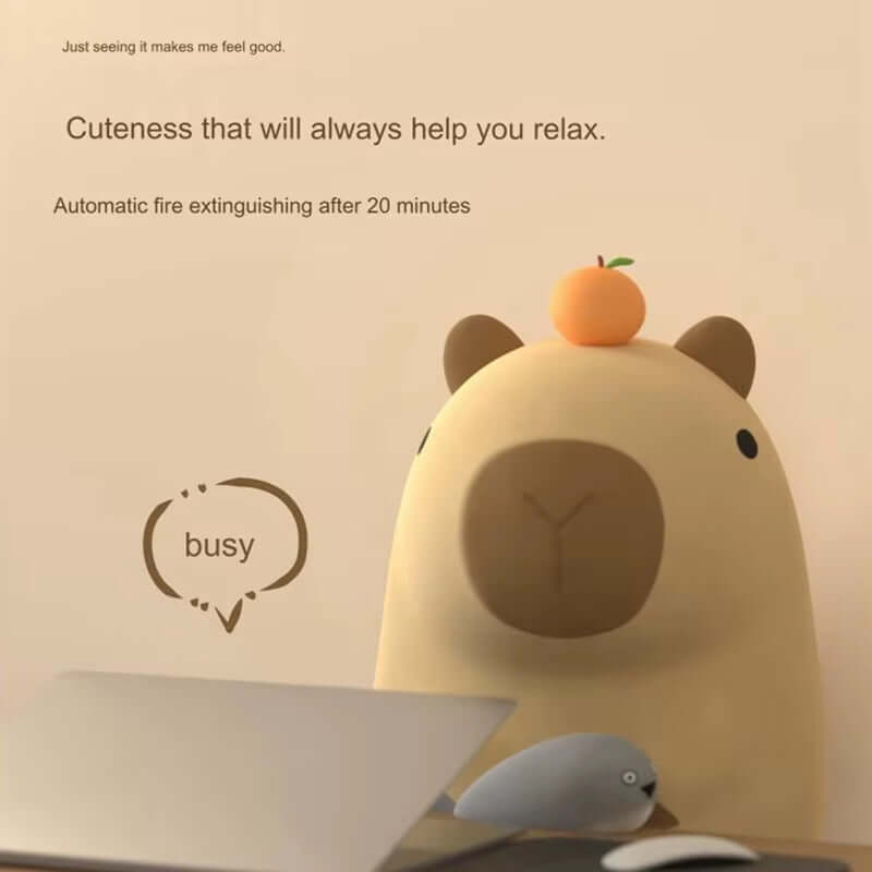 cute capybara night light Battery Dimming Sleep Night Lamp for Children'S Room Decor