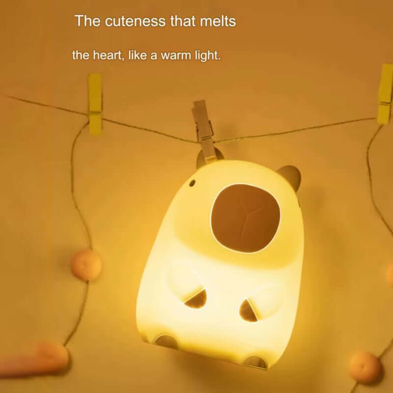 cute capybara night light Battery Dimming Sleep Night Lamp for Children'S Room Decor