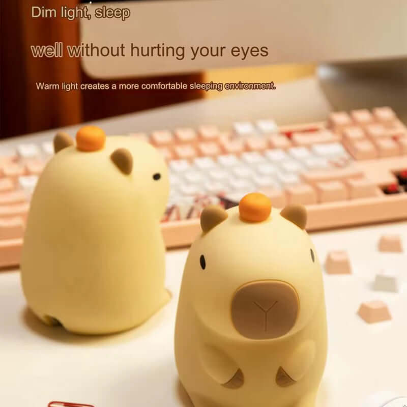 cute capybara night light Battery Dimming Sleep Night Lamp for Children'S Room Decor