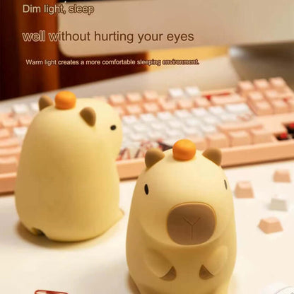 cute capybara night light Battery Dimming Sleep Night Lamp for Children'S Room Decor