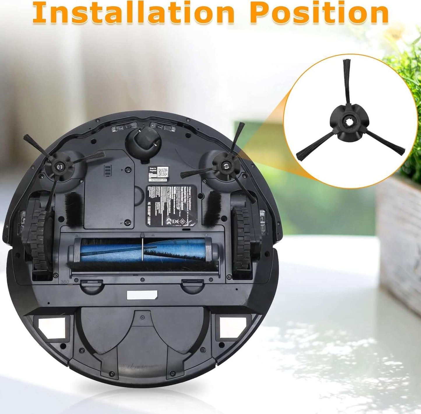 8 Pack Side Brushes Replacement for Shark Matrix Robot Vacuum RV2310, RV2310AE,