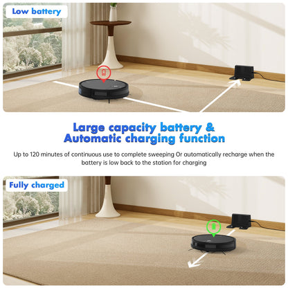 Robot Vacuum Cleaner 2 in 1 Vacuum and Mop Combo 3500Pa, with Alexa/ Wifi Control