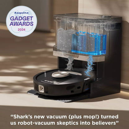 Shark Powerdetect robot vacuum mop Shark Powerdetect 2-In-1 Robot Vacuum and Mop with Nevertouch Pro Base Black RV2810ZE